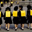 Schoolgirls Walking Together